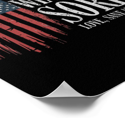 Beste wereld we zijn zo sorry liefde gezonde ameri poster (Hoek)