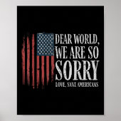 Beste wereld we zijn zo sorry liefde gezonde ameri poster (Voorkant)
