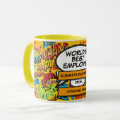 Beste Wereldmedewerker Ooit Leuk Stripsboek Mok (Voorkant links)