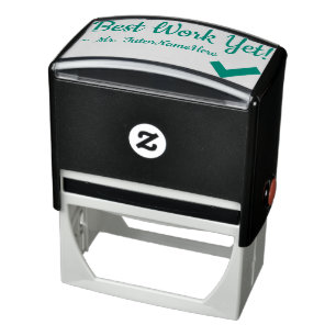 "Beste werk nog!" Rubberstempel Zelfinktende Stempel