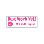 "Beste werk nog!" Tutor Feedback Rubber Stempel (Design)