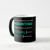 Beste werkende Mok - Boekhouding is de wereld van  (Voorkant links)