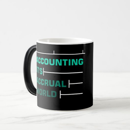 Beste werkende Mok - Boekhouding is de wereld van  (Voorkant links)