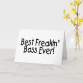 Beste Werkgever Freakin ooit Kaart (Gele Bloem)