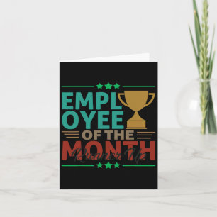 Beste werknemer medewerker van de maand runner-up  kaart