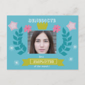 Beste werknemer van de maand - gefeliciteerd - fot briefkaart (Voorkant)