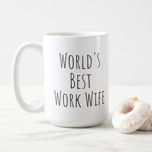 Beste werkvrouw ter wereld koffiemok (Met donut)