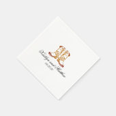 Beste Westerne donkerbruine bruiloft Servet (Hoek)