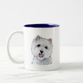 Beste Westie! Tweekleurige Koffiemok (Links)