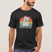Beste Westie vader ooit West Highland Terrier Dist T-shirt (Voorkant)