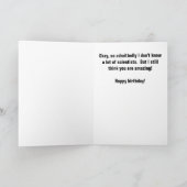 Beste Wetenschapper of Onderzoeker Ik ken Verjaard Kaart (Binnen)