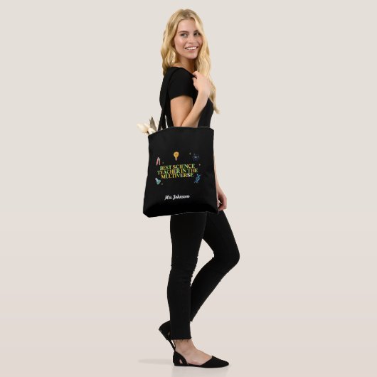 Beste Wetenschapsleraar Dank u Gift School Custom Tote Bag (Op model)