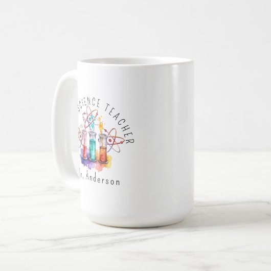 Beste Wetenschapsleraar Gift Koffiemok (Voorkant links)