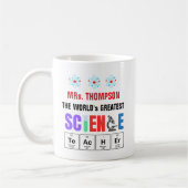 Beste Wetenschapsleraar Ter Wereld Gepersonaliseer Koffiemok (Links)
