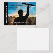 Beste Window Washing Theme Visitekaartjes (Voorkant / Achterkant)