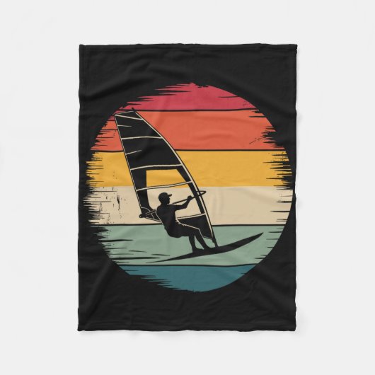 Beste windsurfing kunst voor mannen vrouwen windsu fleece deken (Voorkant)