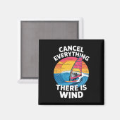 Beste windsurfing kunst voor mannen vrouwen windsu magneet (Voorkant / Achterkant)