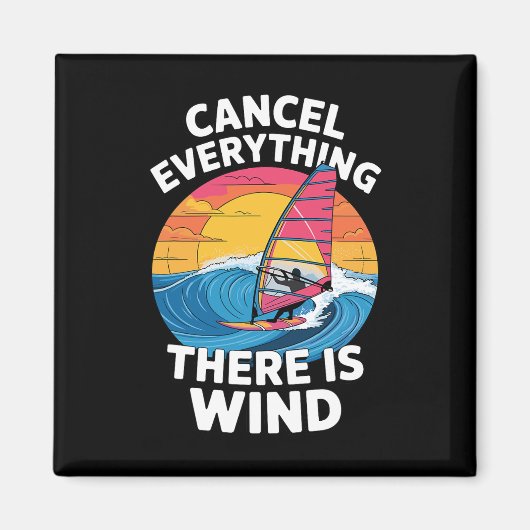 Beste windsurfing kunst voor mannen vrouwen windsu magneet (Voorkant)