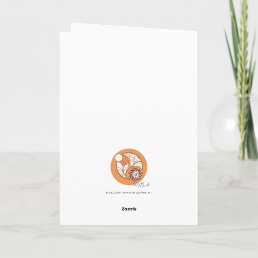 Beste Wishes  Kaart (Achterkant)