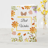 Beste Wishes  Kaart (Gele Bloem)