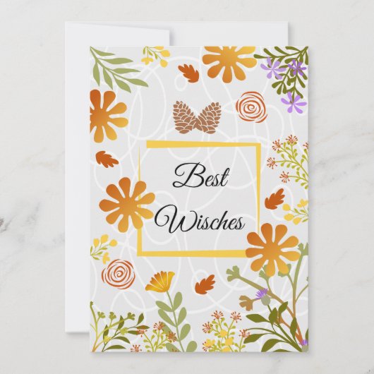 Beste Wishes  Kaart (Voorkant)