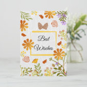 Beste Wishes  Kaart (Staand voorkant)