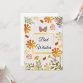 Beste Wishes  Kaart (Voorkant / Achterkant in situ)