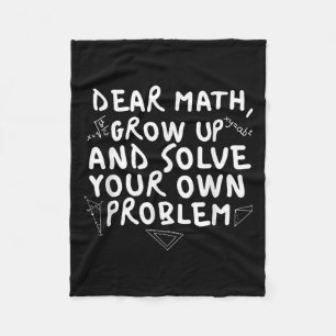 Beste Wiskunde groeit Funny Wiskunde Probleem Quot Fleece Deken