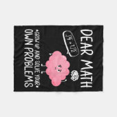 Beste Wiskunde groeit op en lost uw eigen probleme Fleece Deken (Voorkant (Horizontaal))