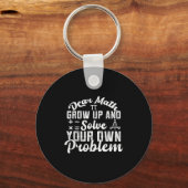 Beste Wiskunde groeit op en lost uw eigen Wiskunde Sleutelhanger (Voorkant)