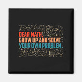 Beste Wiskunde Grow Up Funny Wiskunde Gezegde Magneet (Voorkant)