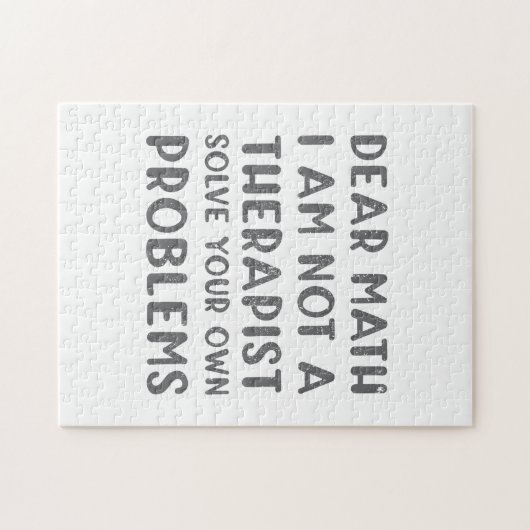 Beste Wiskunde, ik ben geen Therapist die je eigen Legpuzzel (Horizontaal)