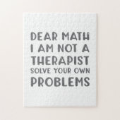 Beste Wiskunde, ik ben geen Therapist die je eigen Legpuzzel (Verticaal)