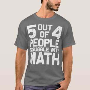 Beste wiskunde kunst mannen vrouwen wiskunde grap t-shirt