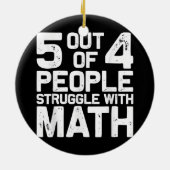 Beste Wiskunde Leerkrachten Kunst Mannen Vrouwen W Keramisch Ornament (Achterkant)