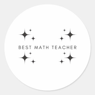 Beste Wiskunde-leraar — ooit cadeautjes Ronde Sticker