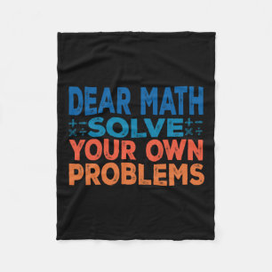 Beste Wiskunde Los Je Eigen Problemen Op Funny Wis Fleece Deken