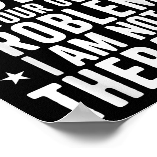 Beste Wiskunde lost uw eigen problemen op, ik ben  Poster (Hoek)