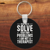 Beste Wiskunde lost uw eigen problemen op, ik ben  Sleutelhanger (Voorkant)