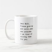 Beste wiskunde lost uw eigen problemen op koffiemok (Links)