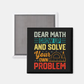 Beste Wiskunde opgroeien Grappig Probleem oplossen Magneet (Voorkant / Achterkant)