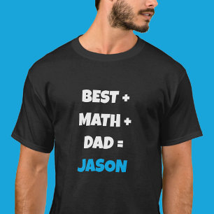 Beste wiskunde papa geek T-shirt