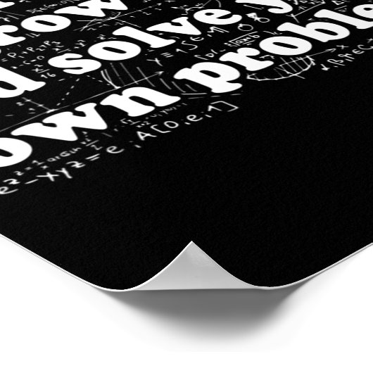 Beste Wiskunde, terug naar school Wiskunde leraar  Poster (Hoek)