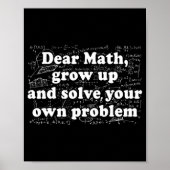 Beste Wiskunde, terug naar school Wiskunde leraar  Poster (Voorkant)