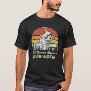 Beste witte Duitse herder papa ooit retro hond Fat T-shirt