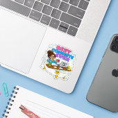 Beste woon-werkverkeer ooit Grappig 'Werken vanuit Sticker (Laptop met iPhone)