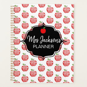beste woordwolk van leerkracht Red Apple bedankt Planner
