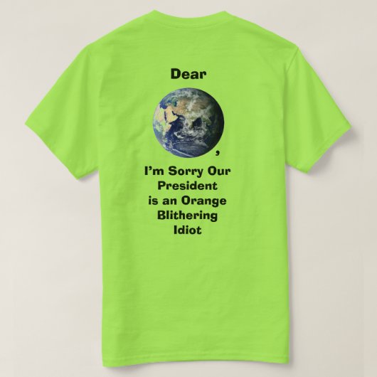 Beste World Basic T-shirt (Design achterkant)
