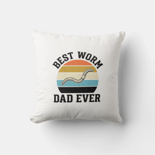 Beste Worm Papa Ooit Vintage Worm Shirt Ontwerp_1 Kussen