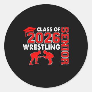 Beste worstelmoeder 2026 senior moeder klas van 20 ronde sticker